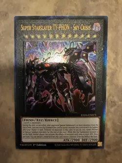Yugioh! TCG - Super Starslayer TY-PHON - Sky Crisis - Ultimate Rare - RA04-EN072 - Image 1