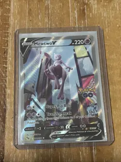 Pokemon TCG Mewtwo v Full Art Holo Ultra Rare Card 072/078 8nm-MINT Condition - Image 1