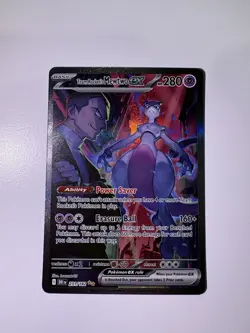 Pokemon Mewtwo EX TCG 2025 Team Rockets Card 231/182 Destined Rivals GEM MT - Image 1