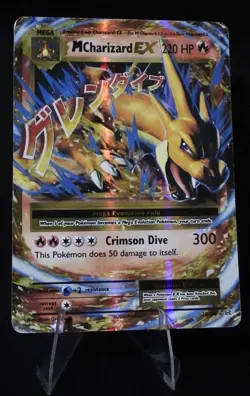 POKEMON M CHARIZARD EX 13/108 EVOLUTIONS HOLO ULTRA RARE 220 HP MEGA TCG - Image 1