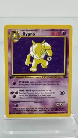 Pokemon Card - Hypno Fossil 23/62 Rare 1st Edition - Image 1