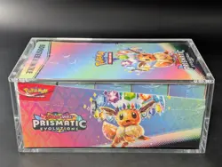 Pokemon SV8.5 Prismatic Evolutions Sealed Booster Bundle Display W/Acrylic Case - Image 4