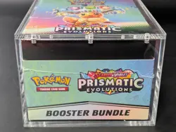 Pokemon SV8.5 Prismatic Evolutions Sealed Booster Bundle Display W/Acrylic Case - Image 5