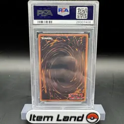 2002 Yu-Gi-Oh! Flame Swordsman Legend Blue Eyes 1st Ed Super Rare LOB-003 PSA 10 - Image 2