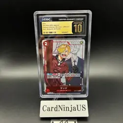 CGC PRISTINE 10 Sanji OP01-013 Promo 25th Anniversary Edition ONE PIECE Card 44 - Image 1