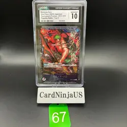 CGC 10 GEM MINT Zoro ST21-015 Flagship Battle 2025 Top 8 Prize Promo ONE PIECE - Image 1