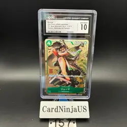 CGC 10 GEM MINT Ryuma P-072 One Piece card 157 Promo P Best Selection Vol. 3 - Image 1