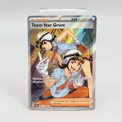 Team Star Grunt 242/198 Scarlet & Violet Base Full Art Trainer Pokemon Card NM - Image 1