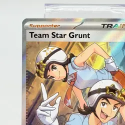 Team Star Grunt 242/198 Scarlet & Violet Base Full Art Trainer Pokemon Card NM - Image 2