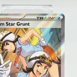 Team Star Grunt 242/198 Scarlet & Violet Base Full Art Trainer Pokemon Card NM - Image 3