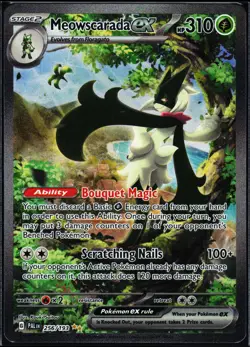 Pokemon Card- Meowscarada ex SV02: Paldea Evolved #256/193 - Image 1