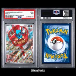 Riolu MEP 010 - 2025 Mega Evolution Promo Full Art Holo - Pokemon Card - PSA 7 - Image 3