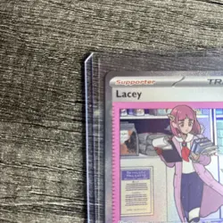 Pokemon TCG Trainer Lacey Prismatic Evolutions Holo Card 175/131 - Image 3