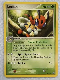 Ledian 23/109 Ex Team Rocket Returns Regular Rare Pokemon Card - Image 2