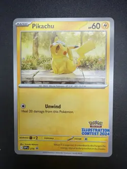 Pikachu - 214 (Illustration Contest 2024) 214 Sv: Scarlet & Violet Promo Card - Image 3