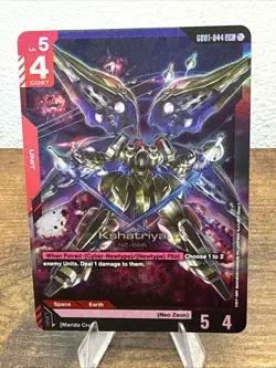 Kshatriya GD01-044 LR FOIL Newtype Rising Gundam Card Game - Image 1