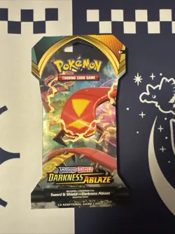 Pokemon TCG Sword & Shield Darkness Ablaze Sleeved Booster Pack - 10 Cards | NEW 820650807121 - Image 1
