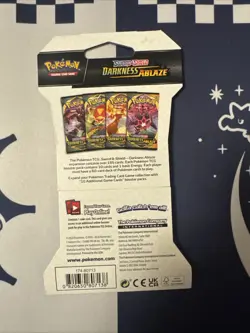 Pokemon TCG Sword & Shield Darkness Ablaze Sleeved Booster Pack - 10 Cards | NEW 820650807121 - Image 2
