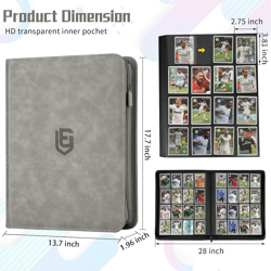 1024 Pocket Card Binder,16 Pocket Trading Card Binder，Side Loading Collectible C - Image 2