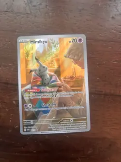 Pokemon TCG Mimikyu Scarlet & Violet Promo Card 075/Promo Near Mint Condition - Image 1