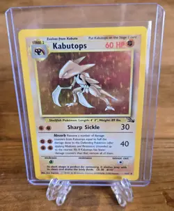 Kabutops 9/62 Fossil Pokemon Card Holo WOTC TCG NM - Image 1