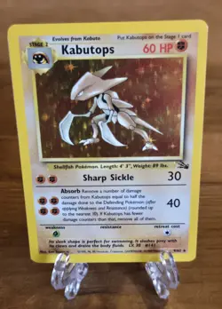 Kabutops 9/62 Fossil Pokemon Card Holo WOTC TCG NM - Image 5