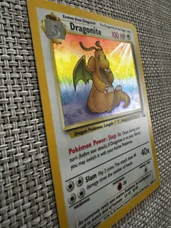 Dragonite 4/62 Fossil Holo Pokemon Card LP - Image 4