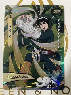 Naruto Kayou English Series 1 Card - Rock Lee - NRSA01-SSR - Image 1