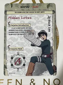 Naruto Kayou English Series 1 Card - Rock Lee - NRSA01-SSR - Image 2