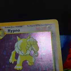 Pokemon TCG Hypno Fossil Holo Card 1st Edition Rare 8/62 LP - Image 5