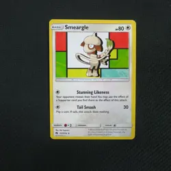 Smeargle 157/214 Rare Lost Thunder Pokemon Card TCG - Image 1