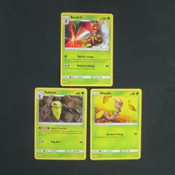 Beedrill 5/181 Rare Kakuna 4/181 Weedle 3/181 Team Up Pokemon TCG Card - Image 1