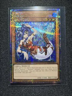 Yugioh Mermail Abysslinde RA04-EN011 Quarter Century Secret Rare 1st Edition - Image 1