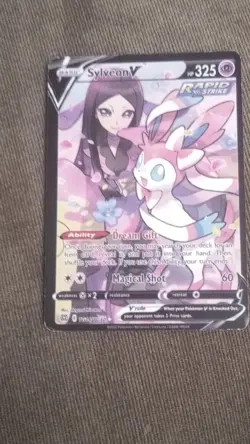 Pokemon Sylveon V Ultra Rare Holo TG14/TG30 Brilliant Stars 200 HP Card - Image 1