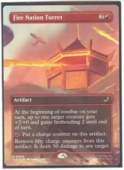 Fire Nation Turret (1)(Borderless) #64 (NM) MTG (Magic the Gathering) - Image 1
