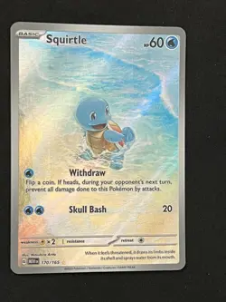 Pokemon Squirtle Illustration Rare Holo Sv: Scarlet & Violet 151 170/165 Card 🔥 - Image 1