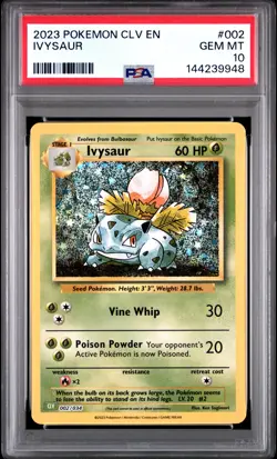 PSA GEM MT 10 - POKEMON CLV-TRADING CARD GAME CLASSIC IVYSAUR - Image 1