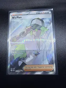 Pokemon TCG Black Bolt Ultra Rare Trainer Card N's Plan 163/086 NEAR MINT - Image 2