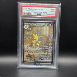 Pokemon 151 Alakazam ex 201/165 Special illustration Rare PSA 9 - Image 1