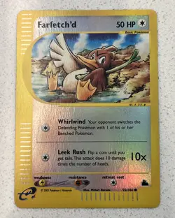 Farfetch’d 55/144 Reverse Holo Skyridge 2003 Pokemon English LP/NM - Image 1
