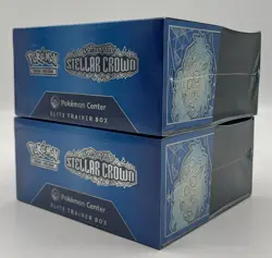 Lot of (2) Pokemon TCG Stellar Crown Pokemon Center Elite Trainer Box Sealed - Image 3