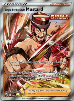 Pokemon Single Strike Style Mustard TG28/TG30 Ultra Rare NM - Image 1