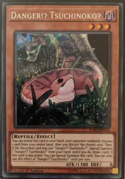 YuGiOh Danger!U TsuchinokoU Secret Rare 1st Edition SOFU-EN085 - Image 1