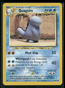 Quagsire 48/64 Common Neo Revelation Pokemon Lightly Played - Image 1