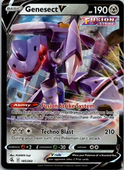 Pokemon Genesect V 185/264 Ultra Rare NM - Image 1