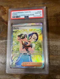 POKEMON 2024 Twilight Masquerade Spec Illustration Rare PERRIN #220 PSA 10 Gem - Image 1