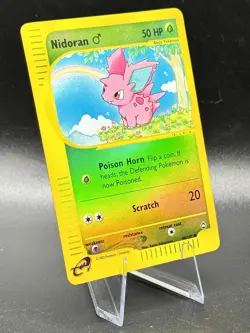 Nidoran M 96/147 Reverse Holo Pokemon Aquapolis 2002 Wotc Vintage MP - Image 1