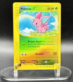 Nidoran M 96/147 Reverse Holo Pokemon Aquapolis 2002 Wotc Vintage MP - Image 2