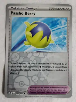 Passho Berry 184/191 Sv:08 Surging Sparks Reverse Holo Pokemon TCG - Image 1