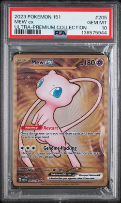 2023 POKEMON 151 ULTRA-PREM COLL #205 MEW EX PSA 10 - Image 1